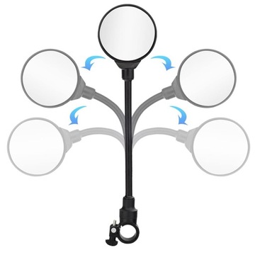 LUSTERKO DO ROWERU HULAJNOGI NA ELASTYCZNYM RAMIENIU WYPUKŁE WSZECHSTRONNE