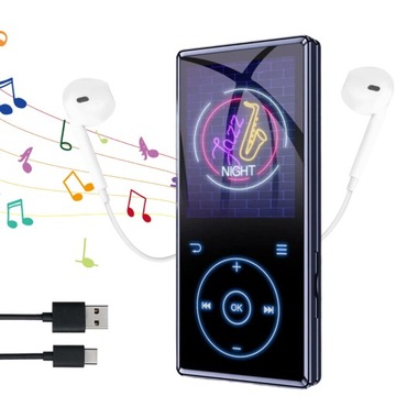 PRZENOŚNY WIELOFUNKCYJNY ODTWARZACZ MP3 32 GB HIFI HD BLUETOOTH+ SŁUCHAWKI