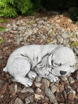 Pies spaniel betonowy figura ogrodowa ozdoba Spaniel do ogrodu z betonu