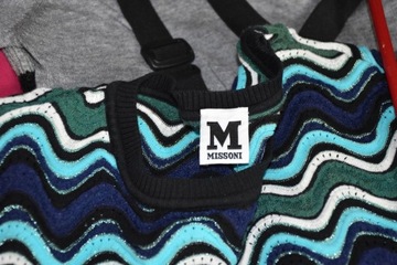 M Missoni komplet damski M L zig zag bluzka spódnica