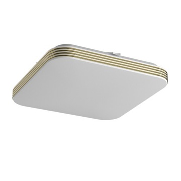 PLAFON LAMPA SUFITOWA KWADRATOWA IP44 11W 4000K LED ZŁOTA RAMKA NOWOCZESNA