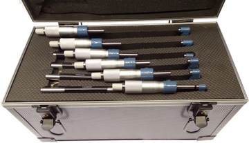 MIKROMETR MIKROMIERZ ZEWNĘTRZNY 0-150 ZESTAW 6 SZT VIS ZESTAW MIKROMETRÓW