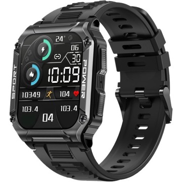 ZEGAREK SMARTWATCH MĘSKI WODOODPORNY MENUPL KARDIO