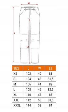 РАБОЧИЕ БРЮКИ NEO + РЕМЕНЬ HD Slim MONTERSKIE PROFILED 81-238 M/50