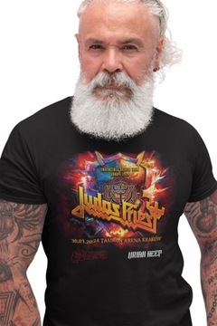 JUDAS PRIEST T-Shirt Koszulka Koncert TOUR 2024 SAXON Metal prezent 4XL