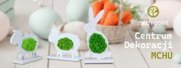 ПАСХАЛЬНЫЙ ЗАЯЧИК УКРАШЕНИЕ МХОБОТ 31СМ