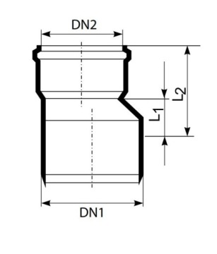 MagnaPlast HT PLUS HTR переходник 50/40 мм 11300 Сточные воды