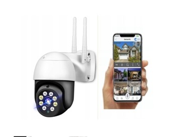 KAMERA BEZPRZEWODOWA ZEWNĘTRZNA WIFI 8MPX OBROTOWA HD