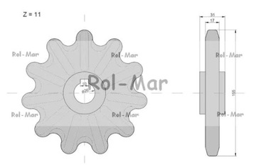 Редуктор лифта Z-11, Ø 35 мм Claas