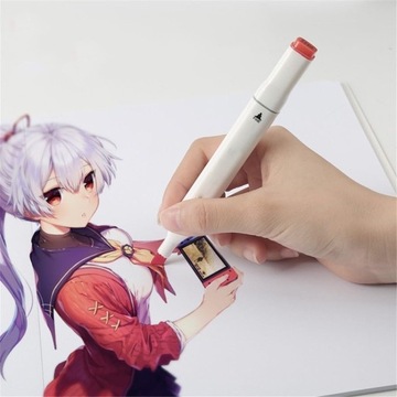 MARKERY ALKOHOLOWE DWUSTRONNE FLAMASTRY MAZAKI PISAKI 80 KOLORÓW DLA DZIECI