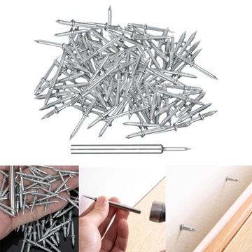 Невидимые отделочные гвозди для плинтусов. Саморезы с втулкой, адаптированной под гвозди, 100 шт.