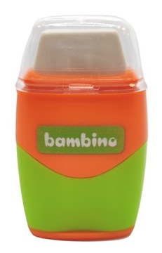 Ластик + точилка 2в1 Mini Zoo стандарт, St.Majew