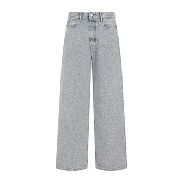 Acne Studios Męska Odzież Jeansy R. 50 Niebieski