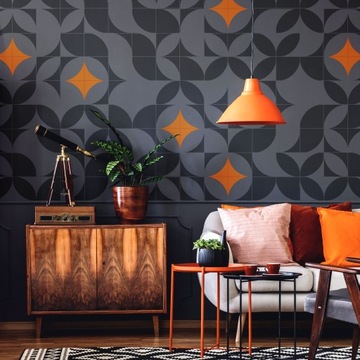 Трафарет для рисования TILES многоразовый 33x33см Геометрический узор ZAMORA