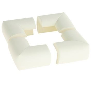 ПЕННАЯ ЛЕНТА БЕЗОПАСНАЯ ДЛЯ МЕБЕЛИ + 4 ЗАЩИТЫ УГЛОВЫХ КРОМОК БЕЛАЯ