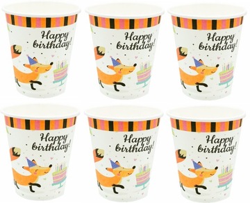Стаканчики бумажные LIS LISEK BIRTHDAY 6 ШТ.