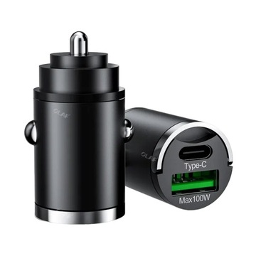 ŁADOWARKA SAMOCHODOWA USB-C 100W PD QC INTELIGENTNE ŁADOWANIE OLAF MINI