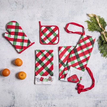 Прихватка для запекания 100% хлопок Защитная лапка Altom Design Christmas classic