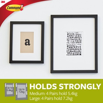 Команда-липучка для подвешивания картин без сверления, 2 размера, 12 шт.