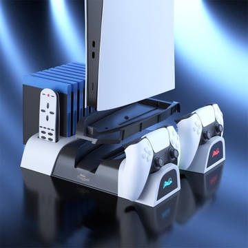 МНОГОФУНКЦИОНАЛЬНАЯ ЗАРЯДНАЯ СТАНЦИЯ ОХЛАЖДАЮЩАЯ ПОДСТАВКА PS5/PS5 SLIM CHARGER