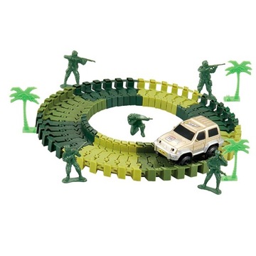 DIY Assembling Flash Light Track Racing Car Model