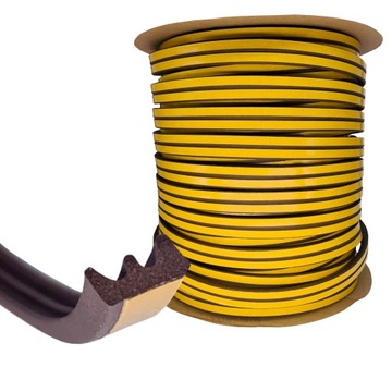 ПРОКЛАДКА САМОКЛЕЯЩАЯСЯ ДЛЯ Е ОКОН, КОРИЧНЕВЫЙ РУЛОН