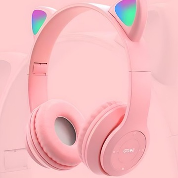 НАУШНИКИ CAT EAR ДЛЯ ДЕТЕЙ БЕСПРОВОДНЫЕ НАУШНЫЕ НАУШНИКИ BLUETOOTH С RGB LED-подсветкой