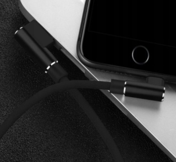 КАБЕЛЬ ДЛЯ IPHONE УГЛОВОЙ 1М МОЛНИЯ 5 6 7 8 X 11