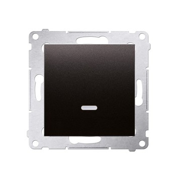 SIMON 54 Łącznik pojedynczy z podświetleniem LED antracyt DW1L.01/48