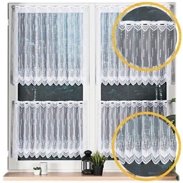 FIRANKA ŻAKARDOWA ZAZDROSTKA DO KUCHNI DESZCZYK NA METRY WYSOKOŚĆ 70 CM