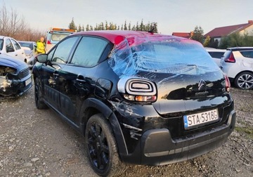 Citroen C3 III Hatchback 1.2 PureTech 110KM 2019 Citroen C3 2019r, 1.2 Benzyna. Uszkodzony. Poobijany. Pali. 1.2 Benzyna, zdjęcie 2