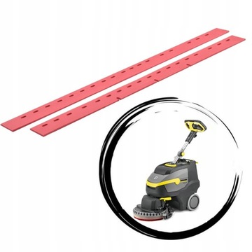 GUMY ŚCIĄGAJĄCE SSAWY DO SZOROWARKI KARCHER BD 38/12 C - KOMPLET NATURALNY