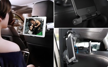 АВТОМОБИЛЬНЫЙ ДЕРЖАТЕЛЬ SOLID BASEUS ДЛЯ АВТОМОБИЛЯ НА ПОДГОЛОВНИКЕ, ПЛАНШЕТЕ, ТЕЛЕФОНЕ, ДО 13