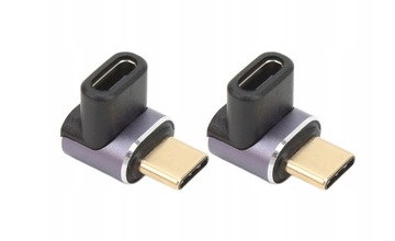 90 stopni Adapter USB C męski na żeński 40 gb/