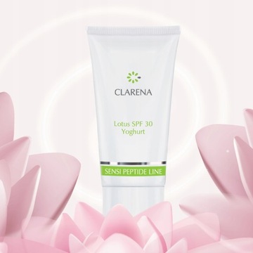 Clarena Lotus Солнцезащитный крем для лица SPF 30 Йогурт 100 мл