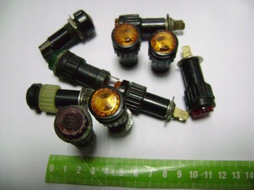 KONTROLKA pomarańczowa żółta stary typ Z WOJSKA