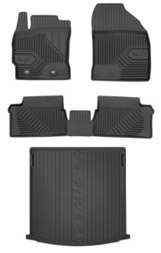Set 77 Koberce a rohože Toyota Auris 2 Kombi 2012-2018 bw
