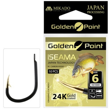 Haczyki Golden Point Iseama 6 z łopatką Mikado