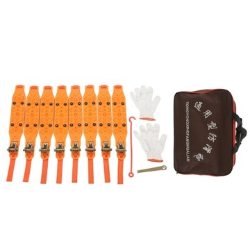 8 шт. Желтые противоскользящие цепи противоскольжения.