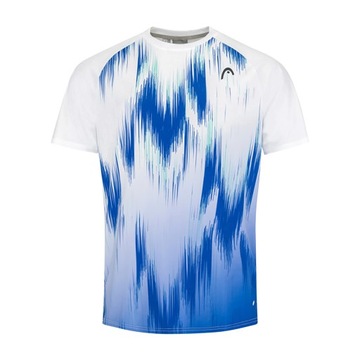 Koszulka tenisowa męska HEAD biało-niebieska S