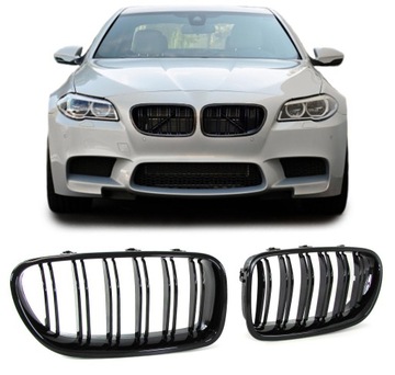 GRILL NERKI ATRAPA BMW F10 F11 M-PAKIET M5 POŁYSK