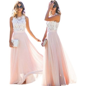 women's LONG MAXI LACE dress