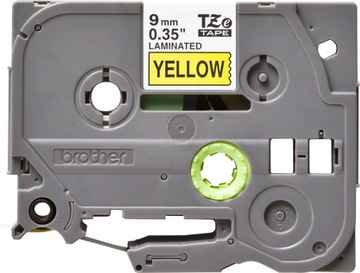 Taśma Brother TZe-621 ORYGINALNA TZ-621 TZZ621 szer. 9mm dł. 8m żółta