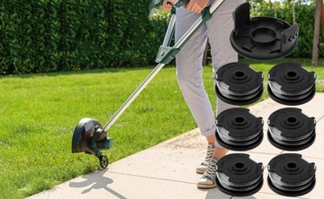 3 катушки и леска для Bosch Easy GrassCut 1,6 мм, 4 м