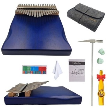 Kalimba PLUS 21 tony, etui, młoteczek nuty kciukowe pianino, imbra, zanza