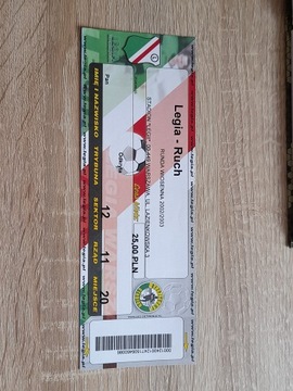 Legia Warszawa - Ruch Chorzów , 2003 rok