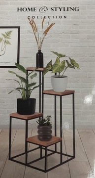 МЕТАЛЛИЧЕСКАЯ ПОДСТАВКА ДЛЯ ЦВЕТОВ, 4 УРОВНЯ, 67 СМ