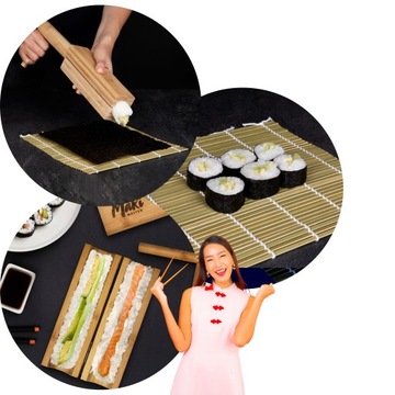 Набор для суши, палочки для еды, коврик для приготовления базуки, стартовый набор для подарка