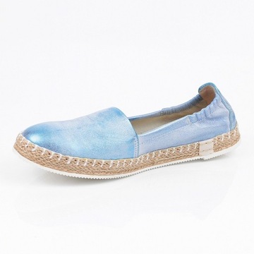 NEŚCIOR 098-D NIEBIESKIE BALERINKI ESPADRYLE r. 37