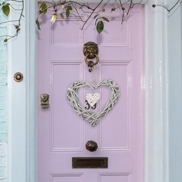 3шт плетеный венок в виде сердца, подвесной венок для